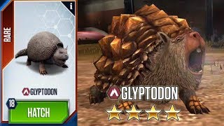 Glyptodon Max Level  Jurassic World The Game [upl. by Nonnek758]