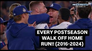 EVERY POSTSEASON WALKOFF HOME RUN Since 2016 [upl. by Zinn]