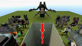 SPARTAN KICKING ALL BIG Boss CAMERA MENS AND TV MANN in the GIANT PIT AND More  Gmod [upl. by Averell]