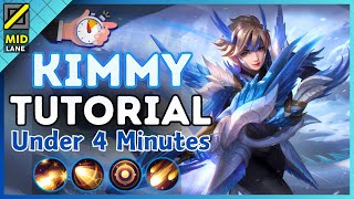 Kimmy Mid Lane Tutorial under 4 Minutes  MLBB S34 2024 [upl. by Monie410]