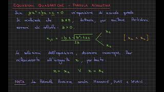 Formula Risolutiva e Formula Risolutiva Ridotta [upl. by Yrtsed303]