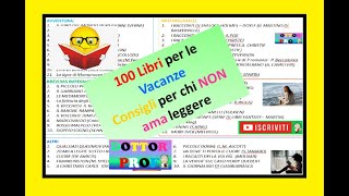 📙📘📗📕 CONSIGLI LIBRI x LE VACANZE x chi NON ama leggere Libri  famosi belli brevi audiolibri [upl. by Sibylle10]