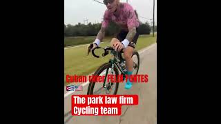 Cuban rider FELIX FONTES and his team the park law firm cycling team cycling cubancycling cuba [upl. by Mychael417]