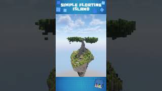 Simple Floating Island  Minecraft Build [upl. by Dorrej484]