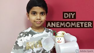 How to Make an Anemometer  DIY Anemometer  School Project  Easy Steps in Making an Anemometer [upl. by Naus]