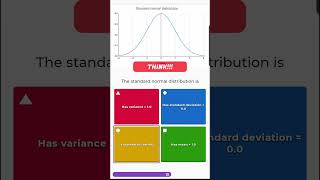 Biostatistics Examination Practice Question for Students 12 of 1000  Standard normal distribution [upl. by Kaine]