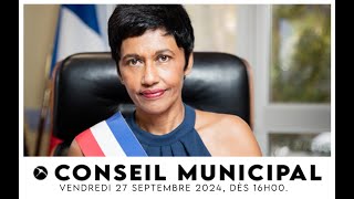 Conseil Municipal du 27 SEPTEMBRE 2024 [upl. by Dor820]