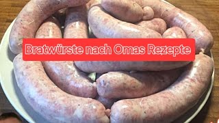 Bratwurst selber machen – Nach Omas Bratwurst Rezepte [upl. by Katine668]