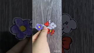 Diy stickers ❤️☁️💫 diy trending craft viralshorts [upl. by Casey91]