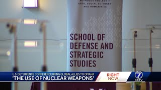 The use of nuclear weapons US deterrence conference brings global allies to Omaha [upl. by Darwin]