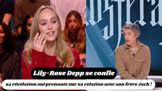 LilyRose Depp se confie  sa révélation surprenante sur sa relation avec son frère Jack [upl. by Larentia]