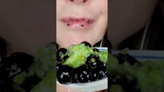 Tapioca Boba Pop Rock Satisfying ASMR Close Up Mouth Eating Sounds shorts [upl. by Carlick]