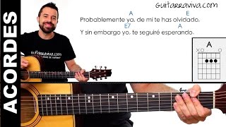 Como tocar Se me olvido otra vez de MANA en Guitarra ACORDES [upl. by Borman]