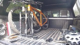 Truck bed bike rack setup [upl. by Ludovika]