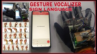 Gesture vocalizer  Sign language to speech conversation for deaf and dumb  using arduino Uno [upl. by Valdas838]