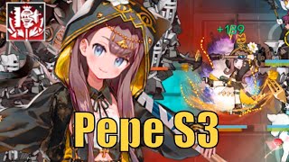 Arknights CN Pepe is hit harder  Pepe 3rd skills Showcase [upl. by Elidad]