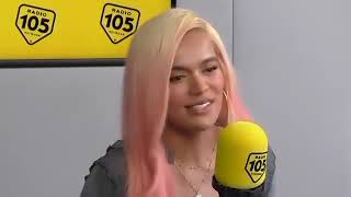 KAROL G ENTREVISTA CON RADIO 105 COMPLETA [upl. by Giesser218]