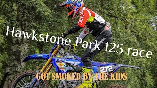 British Championship 125 Race at Hawkstone Park Got SMOKED by the KiDS [upl. by Gaw592]