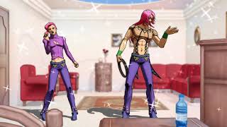 【ボスとドッピオで】タンバリンマスターDIAVOLO 【ジョジョMMD】Diavolo Doppio JOJOMMD [upl. by Bigod]