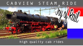 The power of steam Full steam cab ride BR01 at 100kmh Rotterdam  Breda SSN CABVIEW HOLLAND sep 21 [upl. by Falo]