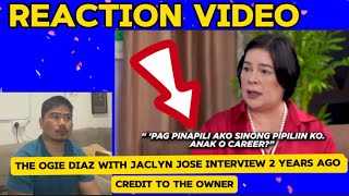 Ogie Diaz With Jaclyn Jose Interview 2Years Ago  Reaction Video  Rest In Peace Jaclyn Jose  fyp [upl. by Aissenav]