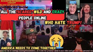 Reacting to all the Trump haters going crazy online 😂🤣newspodcast trump politicsnews reactions [upl. by Jurgen]