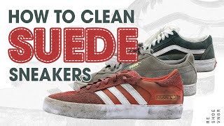 How To Clean Your Suede Sneakers  The BEST Way [upl. by Ameluz]