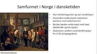 Norsk tidlig moderne tid 15361814  Oversikt [upl. by Prud39]