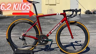 INSANLY LIGHT SPECIALIZED SWORKS TARMAC SL6 CUSTOM PAINT AND BUILD [upl. by Toth203]