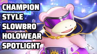 Champion Style Slowbro  HolowearSkin Spotlight Pokémon UNITE [upl. by Thisbee]