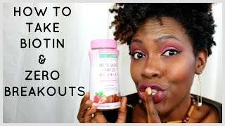 HOW TO TAKE BIOTIN PILLS AND NOT BREAK OUT  FLAIRELLE [upl. by Cristy]