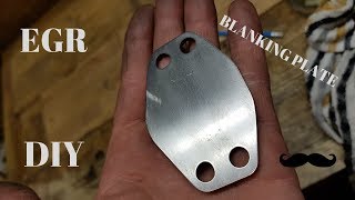 How To Make EGR Blanking Plate  DIY [upl. by Bathilda]