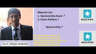 About Maresk Line Sponsorship Exam pattern [upl. by Llerehs]