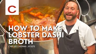 How to make Lobster Dashi Broth  Chef Lee Chizmar [upl. by Akel]