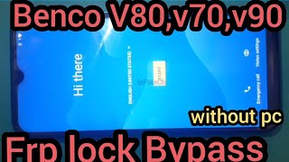 Benco V80V60V70V90Frp lock 🔐 Bypass 2022 without Pc Benco AE9010 Frp Bypass 100 💪 working [upl. by Mat]