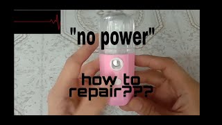 how to repair Nano mist sprayer no powerelgin v [upl. by Anora]