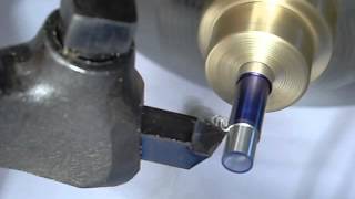 Lathe Turning Stainless with High speed steel by Jeffery A Krueger [upl. by Odrahcir]