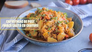 CAPUSTNEAC DE POST VARZĂ CĂLITĂ CU CARTOFI I Valeries Food [upl. by Notwen]