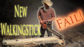 Carving A New Walking Stick FAIL [upl. by Navonod79]