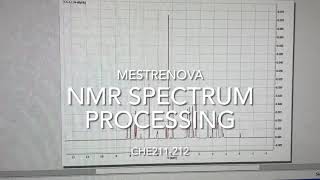 1H NMR spectra processing tutorial [upl. by Pine]