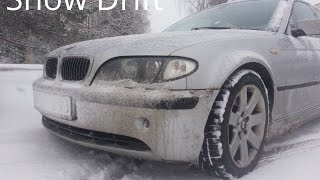 BMW 330D E46 Winter Drift Onboard GoPro POV [upl. by Annailuj]