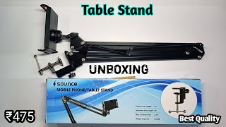 Mobile phone Table stand in only 500rs  Tripod for mobile phone  Mobile holder unboxing [upl. by Aneetsirhc]