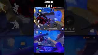 1 Vs 5 🎯  Zerox FF [upl. by Hernardo]