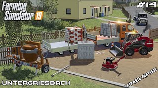 Rebuilding driveways amp new crane  Lawn Care on Untergriesbach  Farming Simulator 19  Episode 14 [upl. by Sugirdor873]