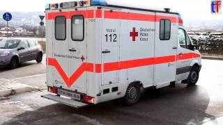 Ambulance RK RemsMurr 7832 on scene Winnenden GERMANY 2013 [upl. by Yelrebmik]