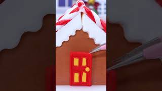 Colorful Gingerbread House Cake 🎄⛄ Perfect Miniature Christmas Cake Decorating ❄ Yumupminiature [upl. by Hermione272]