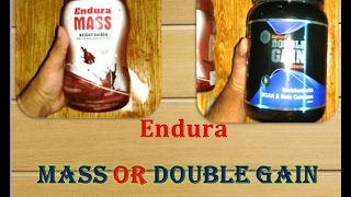 Endura Mass Endura Double Gain AdvanceComparisonMass Gainer REVIEW [upl. by Eustashe]