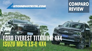 2023 Ford Everest vs 2022 Isuzu muX 4x4 SUV Comparo Got PHP 25M for a PPV [upl. by Zavras631]