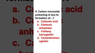 Carbon monoxide gk neetbiologyquiz education [upl. by Nnyrb983]