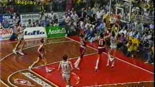 Finale scudetto 89 Enichem Livorno  Philips Milano [upl. by Gerc]